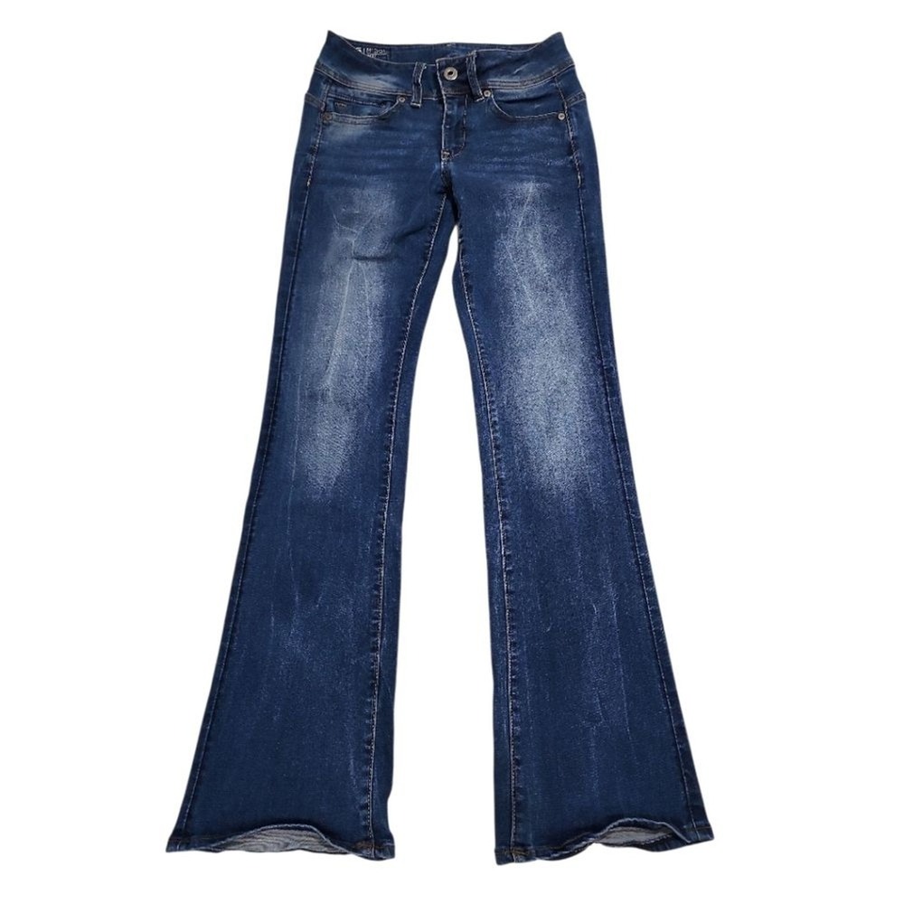 G-Star RAW Midge Bootcut Jeans Womens 27 Blue Y2K Flare Sustainable Designer